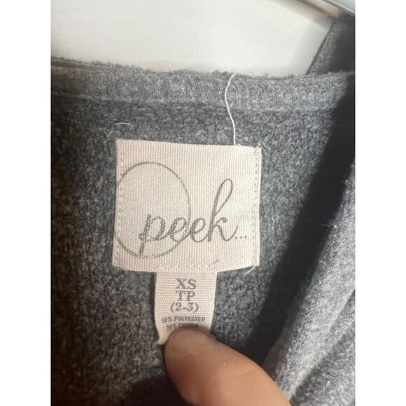 Vintage Peek Kids Girls Hoodie Jacket 2/3 Sweatshirt RARE - Picture 2 of 3